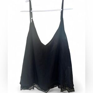 Forever 21 Black Camisole with Lace Detail